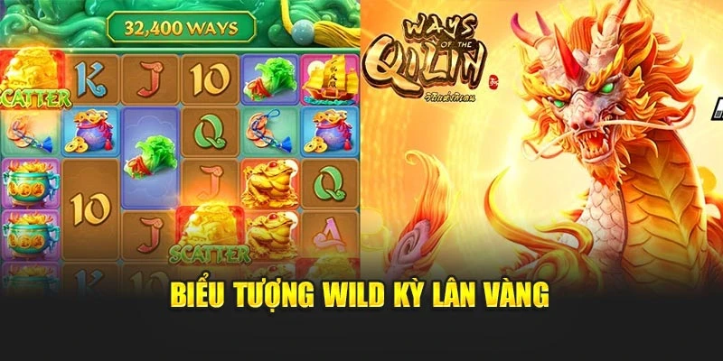 Biểu tượng wild Kỳ Lân vàng